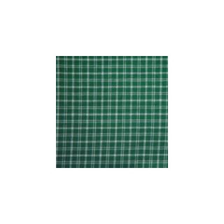 Green and White Plaid Bed Skirt / Dust Ruffle