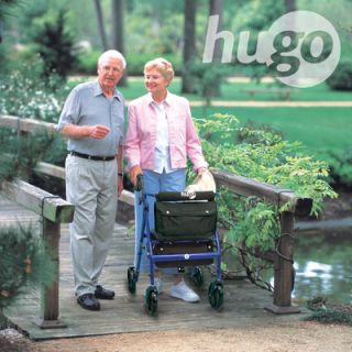 Hugo Elite Rolling Wallker with Seat Backrest and Saddle Bag