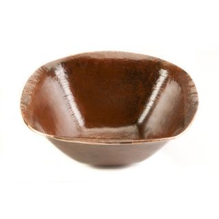 Square Old World Hand Forged Copper Vessel Sink