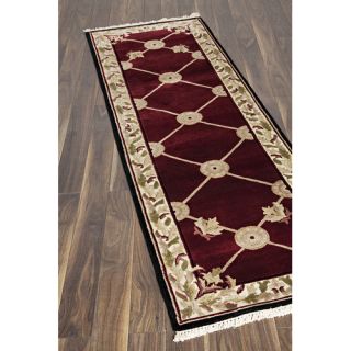 Opulence Dull Red Open Field Area Rug by Ecarpet Gallery