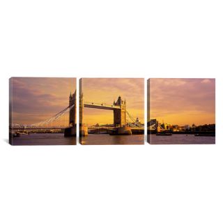 iCanvas Photography Windmills Netherlands 3 Piece on Wrapped Canvas