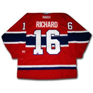 Henri Richard Autographed Red Montreal Canadiens Jersey
