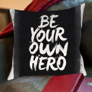 Be Your Own Hero Throw Pillow by Americanflat