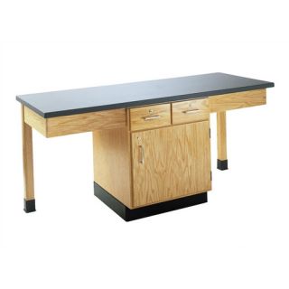 Station Science Table With Storage Cabinet