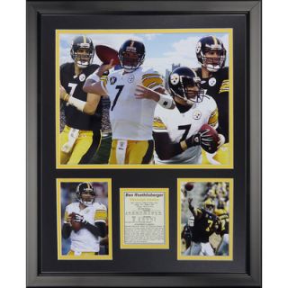 Legends Never Die Pittsburgh Steelers   Roethlisberger Collage Framed