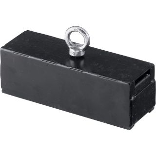 AMK Magnetics Black Heavy-Duty Holding/Retrieving Magnet — 225-Lb. Capacity, Model# 07209  Magnets