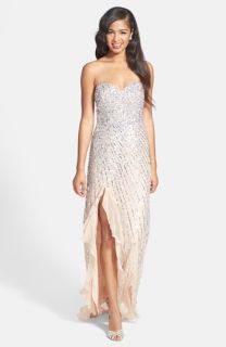 Sean Collection Sequin Silk Chiffon Gown (Online Only)