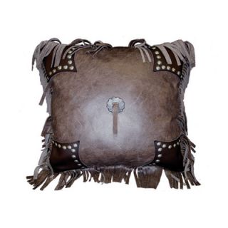 Wooded River Accessory Pillows Leather and Decorative Studs Pillow