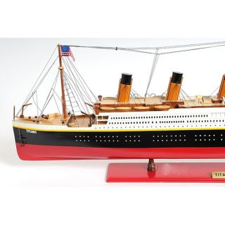Old Modern Handicrafts X Large Titanic Painted Model Boat