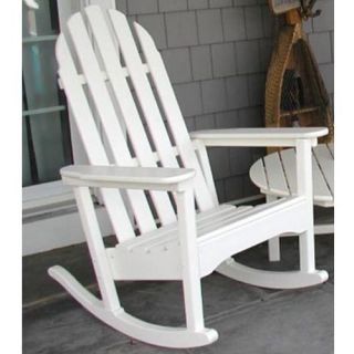 POLYWOOD® Classic Bimini Recycled Plastic Adirondack Rocking Chair   Outdoor Rocking Chairs