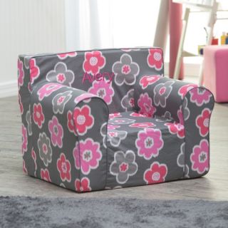 Here and There Personalized Kids Chair   Ikat Floral   Kids Upholstered Chairs