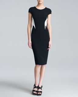Narciso Rodriguez Colorblock Stretch Crepe Dress