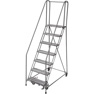 Cotterman (Rolling) Ladder — 80in. Max. Height, Model# 1008R2632A1  Rolling Ladders   Platforms