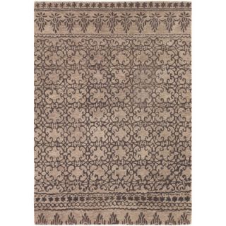 Chandra Rugs Berlow Patterned Contemporary Wool Brown Area Rug