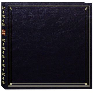 Pioneer Large Format Black with Gold Accents Cover Memo Album with 120