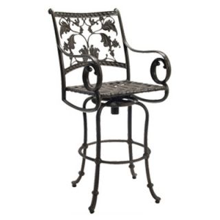 Old Gate 34.6 Bar Stool with Cushion by Woodard Landgrave