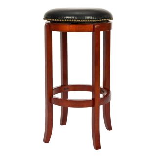 Safavieh Aiden 24 in. Backless Counter Stool   Light Cherry   Bar Stools