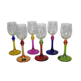 Certified International Hot Tamale Hand painted Wine Glasses (Set of 6