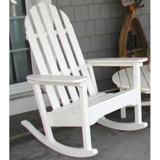 POLYWOOD® Classic Bimini Recycled Plastic Adirondack Rocking Chair   Outdoor Rocking Chairs