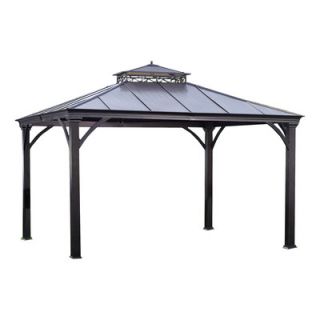 Marta 12 Ft. W x 10 Ft. D Aluminum and Steel Gazebo by Sunjoy