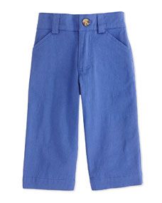 Andy & Evan Oh What A Twill Dress Pants, Blue, 2T 7