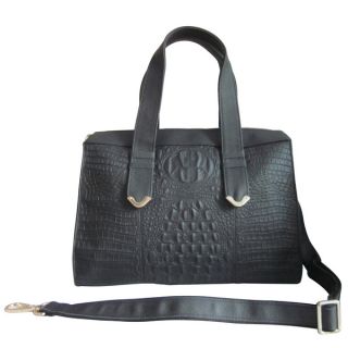Amerileather Leather Embossed Shoulder Bag   16584989  