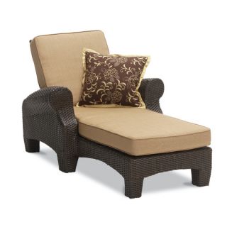 Santa Barbara Single Chaise Lounge with Cushion by Sunset West