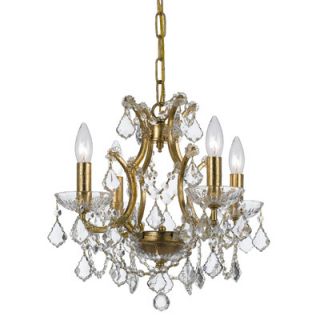 Filmore 4 Light Crystal Chandelier by Crystorama