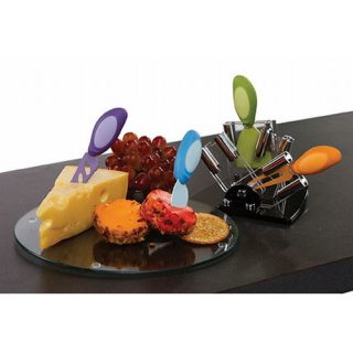 Paris 5 Piece Glass Cheese Board Set by Picnic Plus by Spectrum