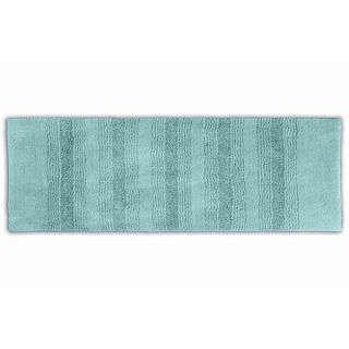 Somette Westport Stripe Sea Glass Washable 22 x 60 Bath Runner