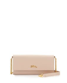 Longchamp Honore 404 Wallet on Chain, Powder Pink