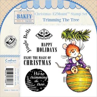 Makey Bakey EZMount Christmas Cling Stamp Set 4.75 X4.75   Trimming