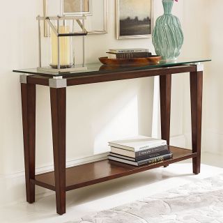 Hammary Solitaire Sofa Table   Rich Dark Brown   Console Tables