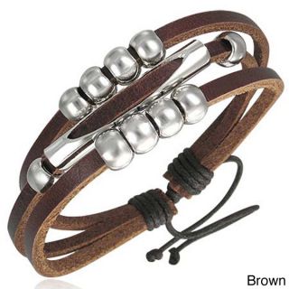 Genuine Leather Beads of Fortune Bracelet