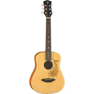 Luna Safari Henna Travel Acoustic Guitar with Gigbag   16727935