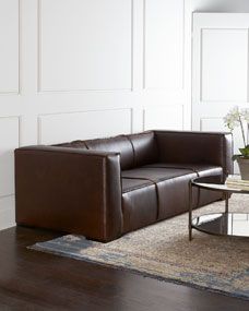 Old Hickory Tannery Mathis Leather Sofa