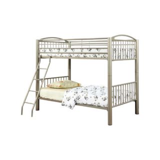Hokku Designs Kostemia Twin Over Twin Bunk Bed with Ladder