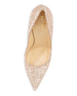 kate spade new york licorice too glittered pointy pump