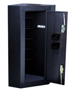 Homak 10 Gun Corner Steel Gun Cabinet   Gun Cabinets & Safes