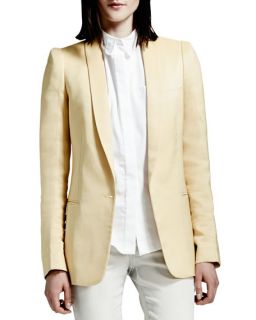 Stella McCartney Tailored One Button Jacket, Chamomile