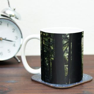 KESS InHouse Enchanted Forest by Robin Dickinson 11 oz. Ceramic Coffee