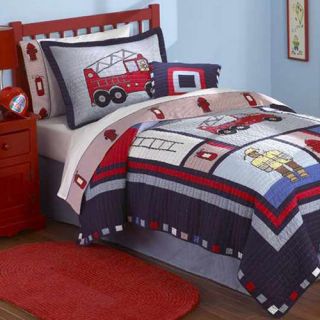 My World Fireman Quilt Set