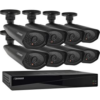 Defender Pro DVR Surveillance System — 8-Channel, 2 TB DVR with 8 High-Resolution Security Cameras, Model# 21160
