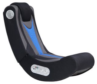 Ace Bayou X Rocker Fox Video Game Chair with 2.1 Wireless Audio   Black / Blue 5171401   Video Game Chairs