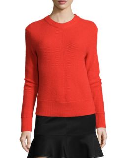 Rag & Bone Alexis Pullover Sweater & Brianna Ruffle Hem Mini Skirt