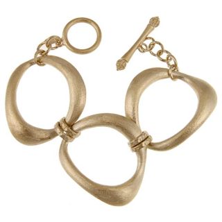 Rivka Friedman 18k Goldplated Organic Teardrop Link Bracelet