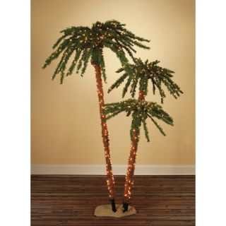 Sterling Inc Pre Lit Palm Tropical Artificial Christmas Tree