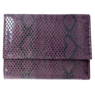 Brandio Womens Purple Snake Print Leather Wallet   14809168