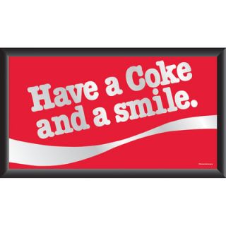 Trademark Global Coca Cola Have a Coke and A Smile Framed Vintage