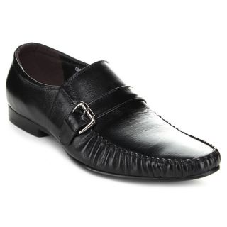 Delli Aldo Mens Snake Textured Faux Leather Loafers